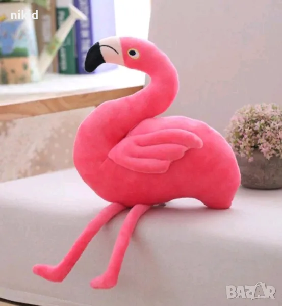 24 см Фламинго плюшена играчка плюшено, снимка 1