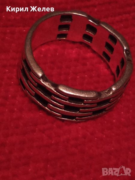 АЖУРЕН ДИЗАЙНЕРСКИ АРТ МОДЕЛ СРЕБЪРЕН МОДЕН ПРЪСТЕН СРЕБРО 925 МАЙСТОРСКА РЪЧНА ИЗРАБОТКА 32441, снимка 1