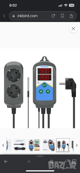 Контролер за температура / терморегулатор / ITC-306T/ двоен времеви цикъл / само отопление, снимка 1