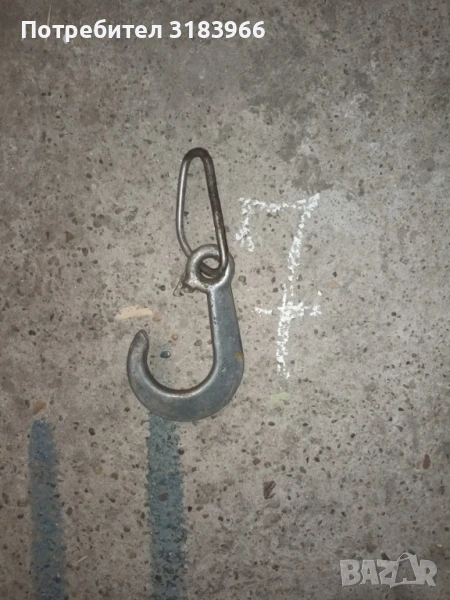 голяма кука за месо от неръждеийка, снимка 1