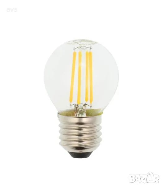 LED крушка 6W G45 4000K филамент VITO E27, снимка 1