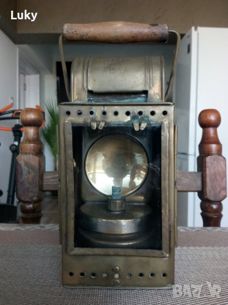 Предлагам за продажба.Автентичен, красив и интересен, фенер.DB(немска железница)-1957 г., снимка 1