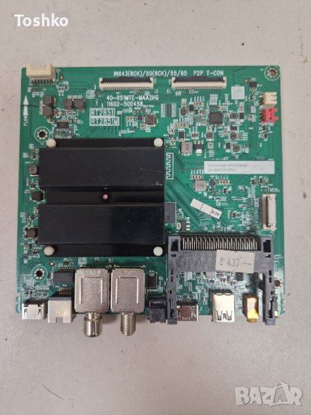 Main board 40-R51MTE-MAA2HG 11602-500458 RT2851 RT2851M за ТВ TCL 43C635, снимка 1