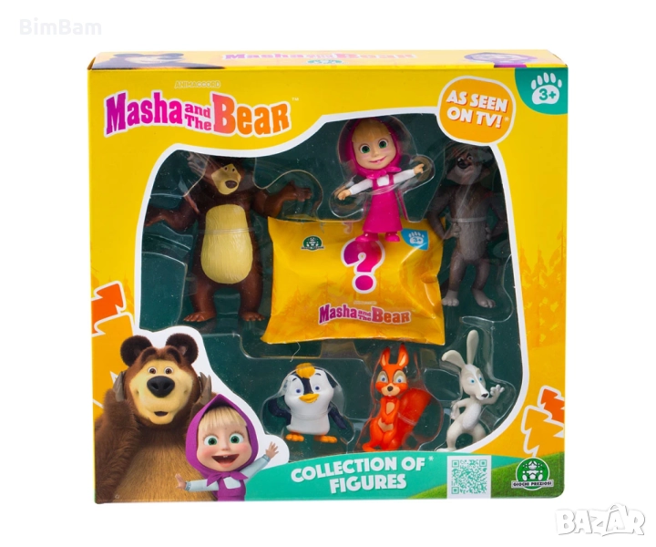 Оригинален комплект Маша и Мечока - 7 колекционерски фигурки , снимка 1