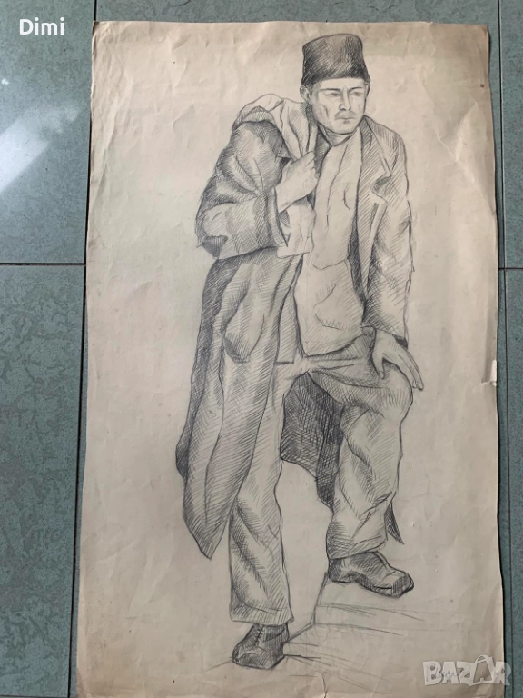 РУМЕН МИЛОВ рисунка молив, снимка 1