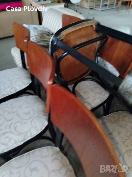 8стола селски реставрирани и претапицирани, снимка 1