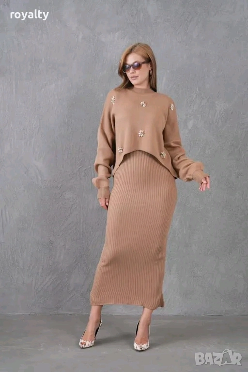 Дамска Рокля с Пуловер , снимка 1