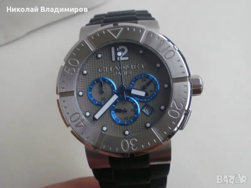 CHAUMET 44 мм. chronograph хронограф diver мъжки ръчен часовник, снимка 1