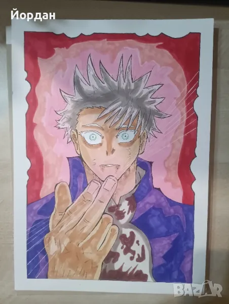 Jujutsu Kaisen Gojo рисунка, снимка 1