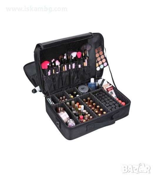 2В1 ПРОФЕСИОНАЛЕН КУФАР-ОРГАНАЙЗЕР С 3 ОТДЕЛЕНИЯ ЗА КОЗМЕТИКА - код 2181, снимка 1