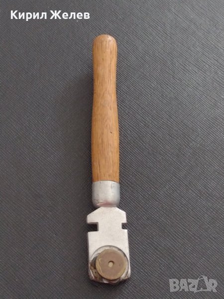 Стар елмаз от соца качествена изработка дървена дръжка за КОЛЕКЦИЯ ДЕКОРАЦИЯ БИТОВ КЪТ 38353, снимка 1