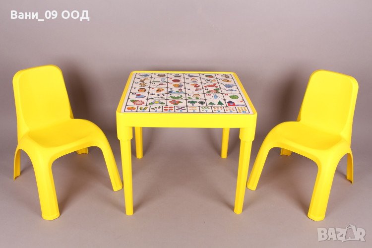 Сет детска маса с 2 столчета, снимка 1