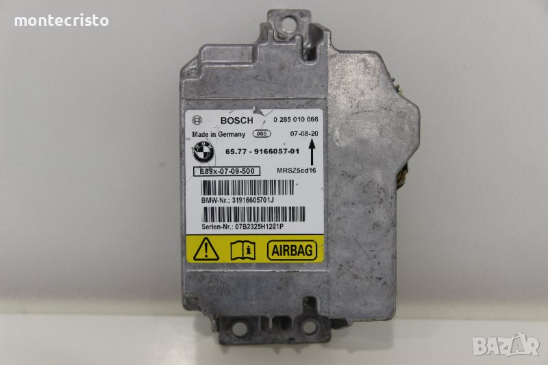 Централа airbag BMW E90 Serie 3 (2004-2008г) 0 285 010 066 / 0285010066 / 6577916605701, снимка 1
