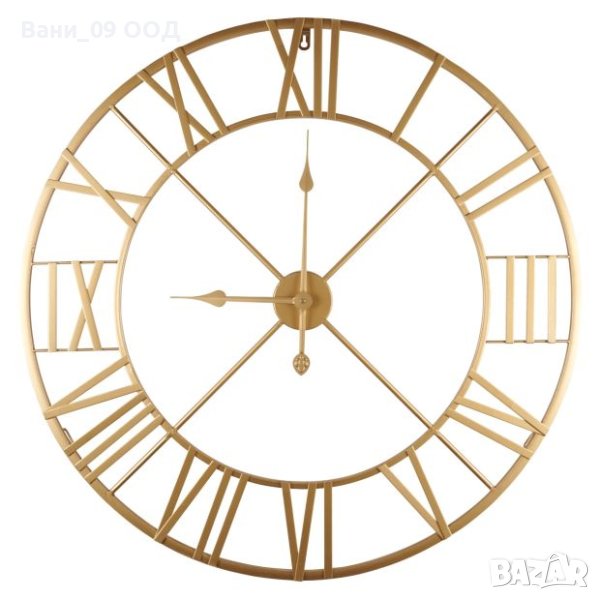 76см! Голям метален часовник, снимка 1