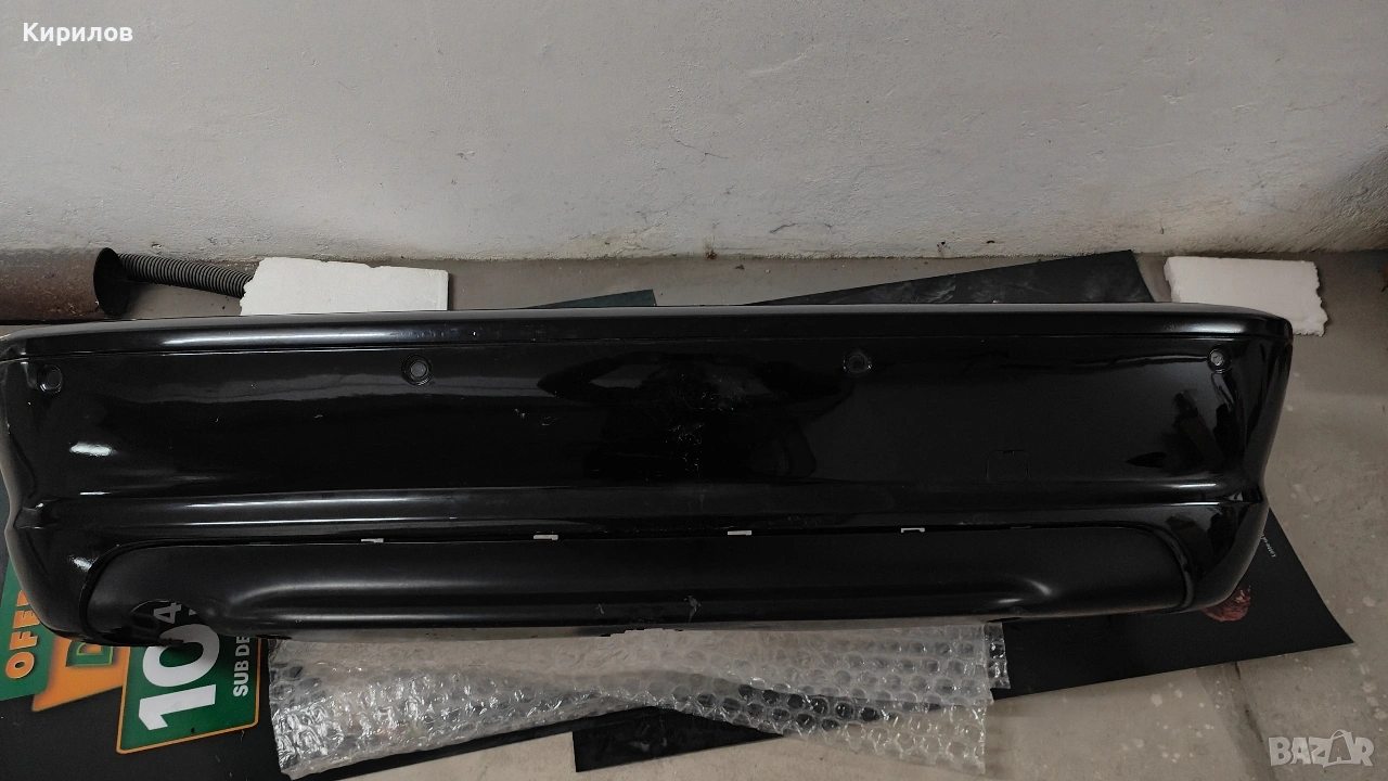 Оригинална пълна М задна броня БМВ BMW M Technik E46, е46 черна парт номер 51127893069, снимка 1