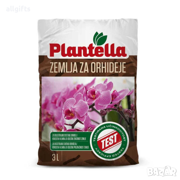 Субстрат Plantella специален за орхидеи 3 литра, снимка 1