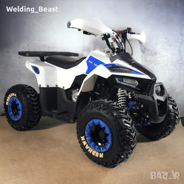 Max Motors ATV 125cc бензиново АТВ 125 кубика - Mudhawk Tourist White, снимка 1