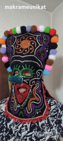 Кукерска маска, гугла, уникат,арт, декорация , снимка 1