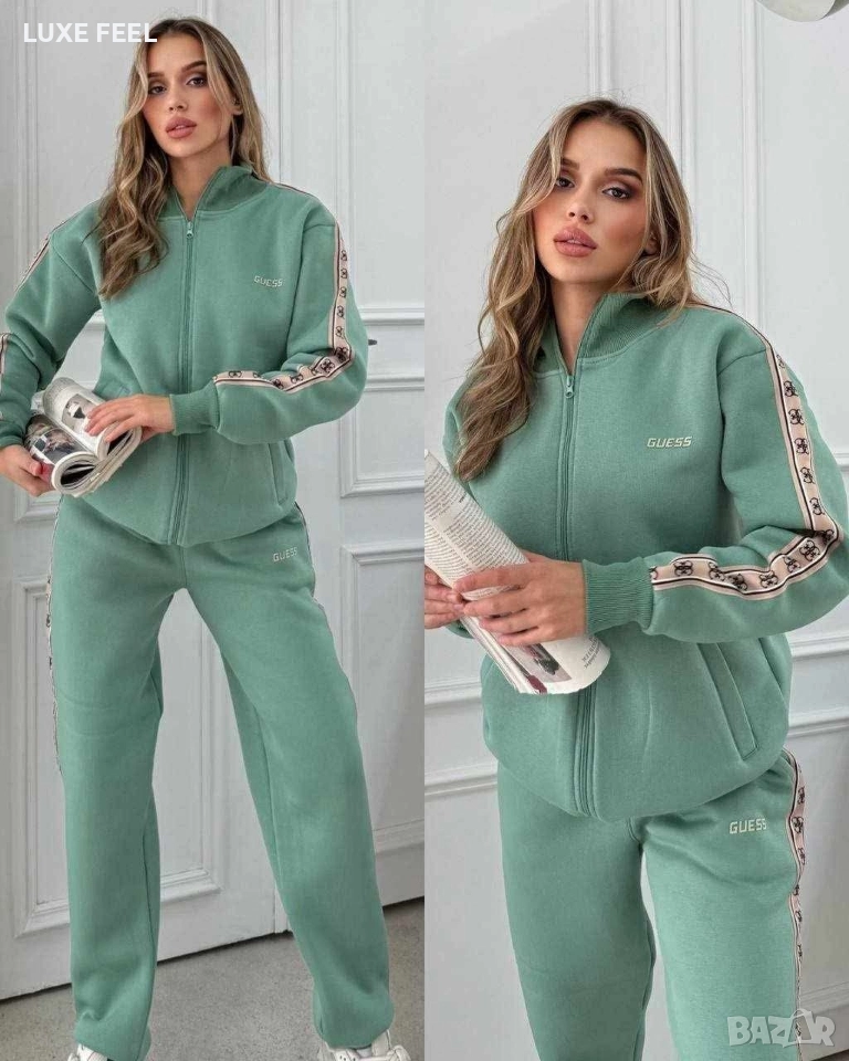 Дамски Ватирани Екипи - лого Бродирано ⚜️ GUESS , снимка 1