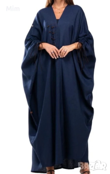 4XL Черен свободен халат за едра дама , снимка 1