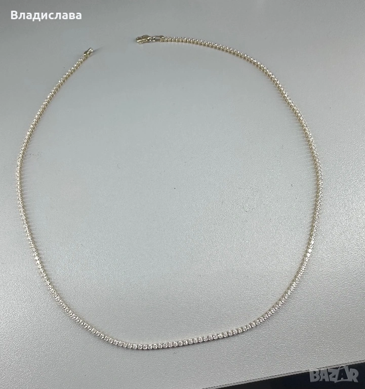 Златно тенис колие 7,28гр 14к, снимка 1