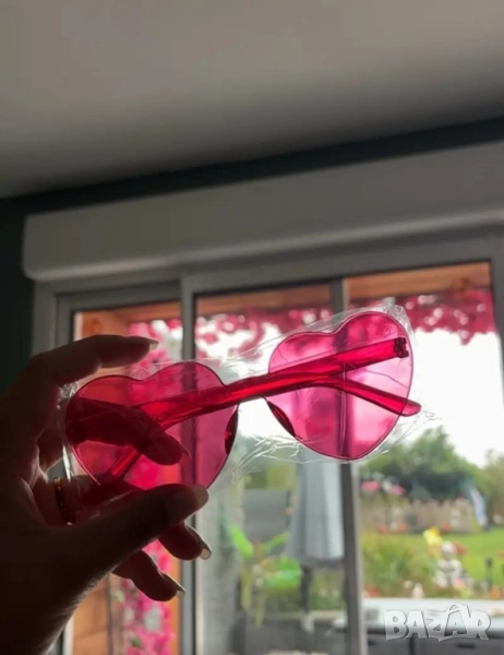 Водоустойчиви дамски очила със стъкла във форма на сърца, снимка 1
