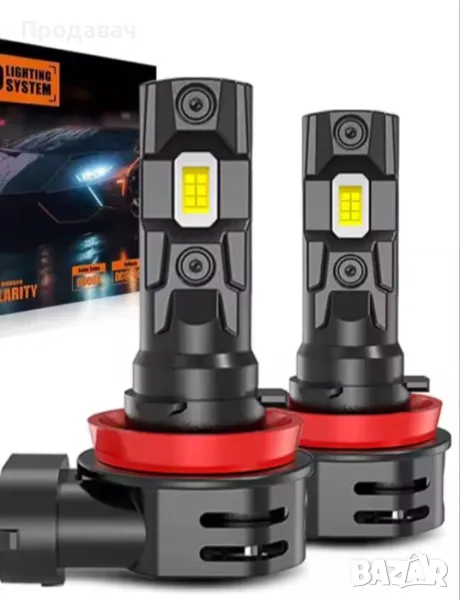 H8 H9 H11 led 6500 k. комплект, снимка 1