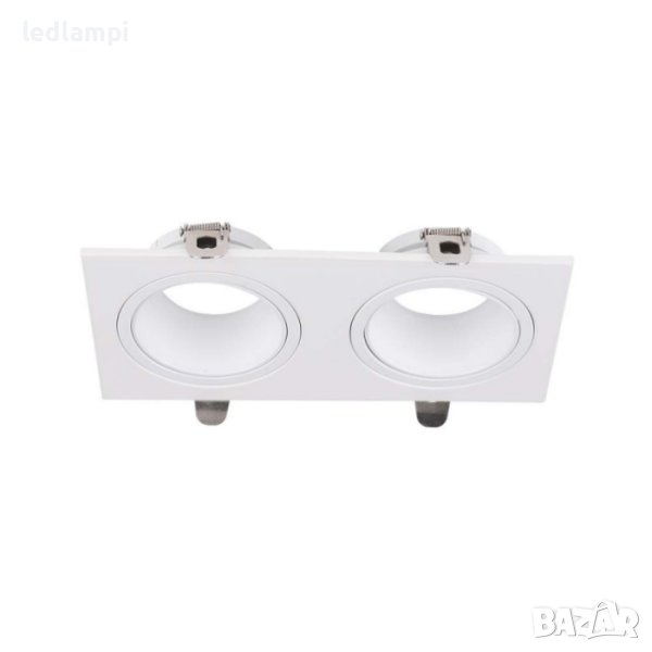 Луна За Вграждане Бяла 2хGU10 - Подвижна, снимка 1