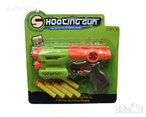 Пистолет нърф с меки куршуми, снимка 1