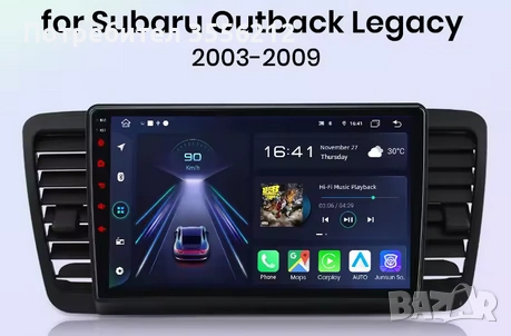 Навигация(мултимедия 4gb/64gb) 9" за Subaru Outback/Legacy 2004-2009, снимка 1