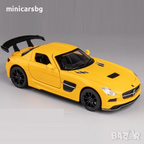 Метални колички: Mercedes-Benz SLS AMG (Мерцедес-Бенз), снимка 4 - Колекции - 41585785