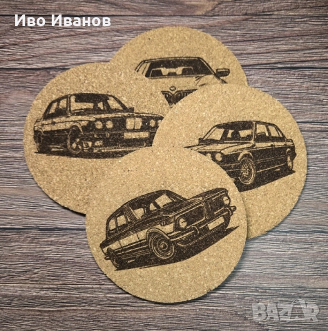 Комплект подложки за чаши (coaster) BMW, снимка 2 - Други стоки за дома - 51925172
