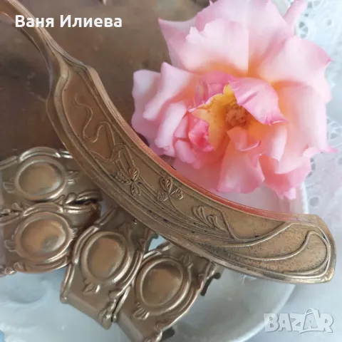 Лопатка с четка за почистване и пръстени за салфетки , снимка 2 - Аксесоари за кухня - 48725450