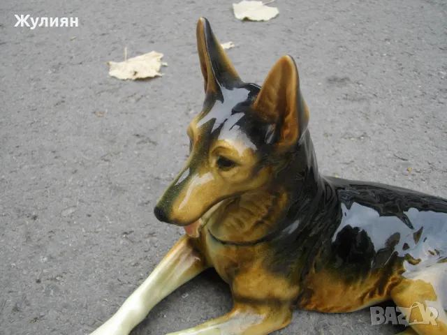 СТАР ПОРЦЕЛАН КУЧЕ НЕМСКА ОВЧАРКА W.GERMANY , снимка 2 - Антикварни и старинни предмети - 47901510