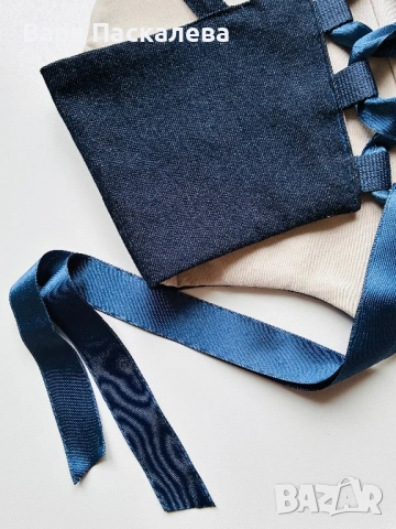 Дънков корсет ZARA, M-размер, снимка 7 - Корсети, бюстиета, топове - 53732390