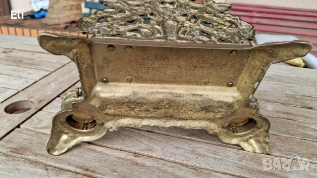 Френска мастилница бронз, снимка 8 - Антикварни и старинни предмети - 51320668