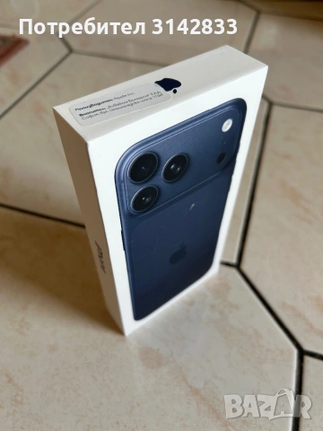 НЕРАЗПЕЧАТАН!ЧИСТО НОВ! Iphone 17 Pro Max 256GB Deep Blue, снимка 2 - Apple iPhone - 53620969