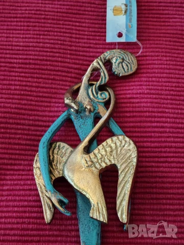 Статуетка Леда с лебед,гръцка царица на древногръцкия град Спарта. , снимка 6 - Статуетки - 50862226