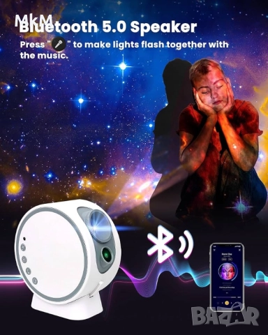 HD планетариумен проектор със звезди, MERTTURM Galaxy Star с 8 диска