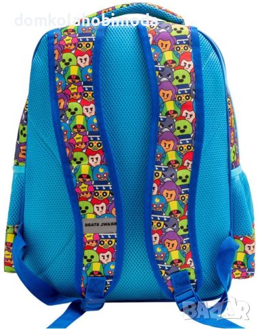 Ученическа раница Brawl Stars ,2 основни отделения , джобове,31х20х44см, снимка 3 - Ученически пособия, канцеларски материали - 41771535