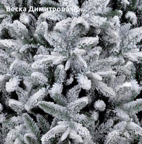 Изкуствена елха K r i n g Melbourne, Цялата заснежена с метална стойка., снимка 15 - Декорация за дома - 52203059