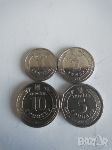 Лот гривни 1,2,5 и 10 Украйна