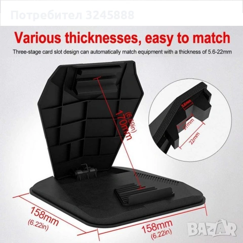 Нова Стойка за табло на кола, камион за телефон, таблет от 3" до 9,7", снимка 4 - Навигация за кола - 53163074