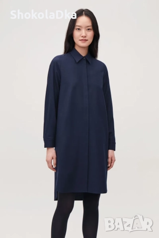 COS рокля тип риза 96 % вълна, снимка 4 - Рокли - 52935820