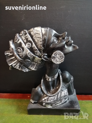 Декоративна статуетка африканка, снимка 3 - Статуетки - 36151306