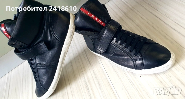 Prada Leather UNISEX Sneakers Size 41 - 26см ОРИГИНАЛ! ЕСТЕСТВЕНА Кожа!, снимка 2 - Кецове - 53384503