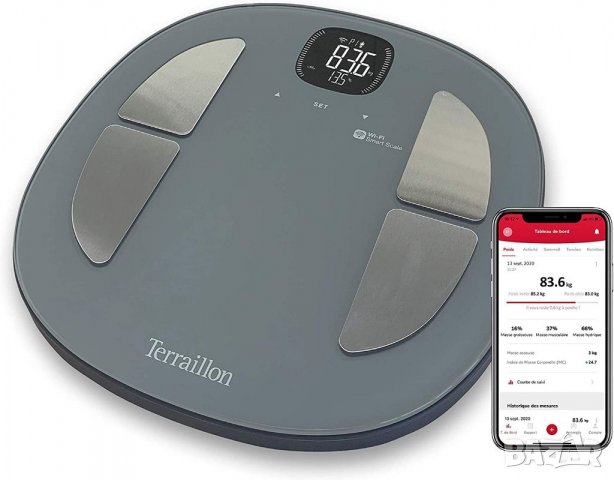 Смарт кантар Terraillon Master Fit, Wi-Fi, 180 кг
