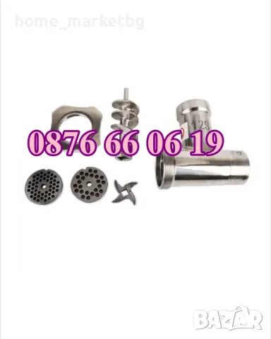 Професионална месомелачка ТК22, 2200W, 220 кг/ч с 3 решетки и 2 ножа, снимка 3 - Друго търговско оборудване - 48183877