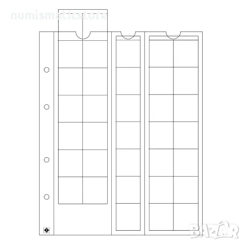 Leuchtturm Optima-27 листи 35 монети до 27 мм /оп.5 бр/