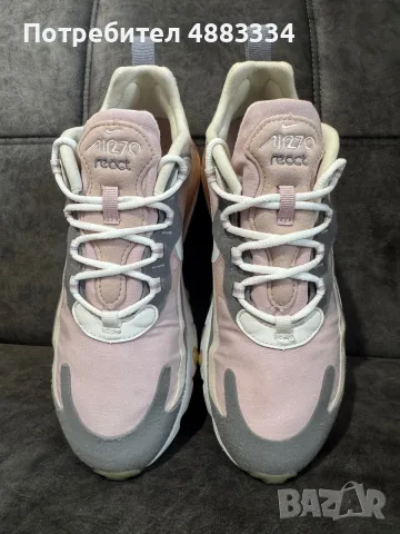 Nike Air Max 270 React Plum Chalk Stone Mauve., снимка 2 - Маратонки - 55934634